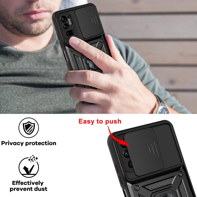 For Xiaomi Redmi Note 10 5G Sliding Camera Cover Design TPU+PC Protective Case