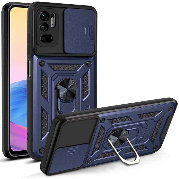 For Xiaomi Redmi Note 10 5G Sliding Camera Cover Design TPU+PC Protective Case