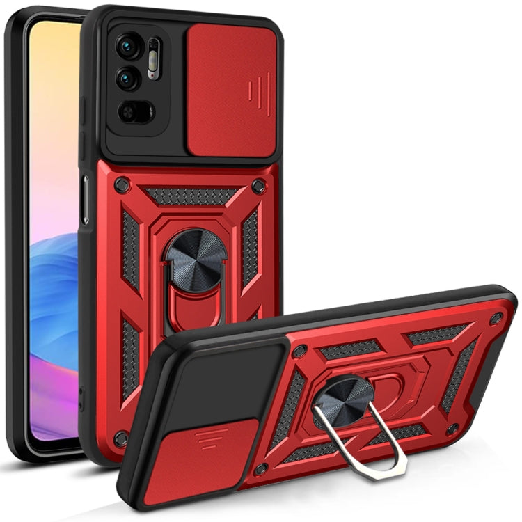For Xiaomi Redmi Note 10 5G Sliding Camera Cover Design TPU+PC Protective Case
