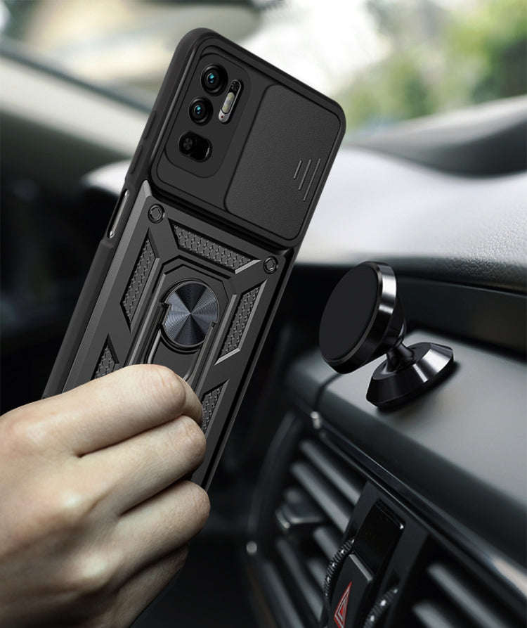 For Xiaomi Redmi Note 10 5G Sliding Camera Cover Design TPU+PC Protective Case