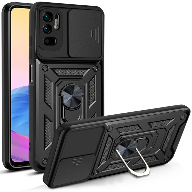 For Xiaomi Redmi Note 10 5G Sliding Camera Cover Design TPU+PC Protective Case