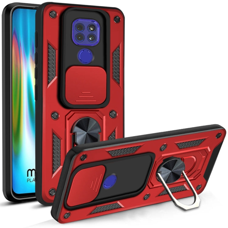 For Motorola Moto G9 Play Sliding Camera Cover Design TPU+PC Protective Case