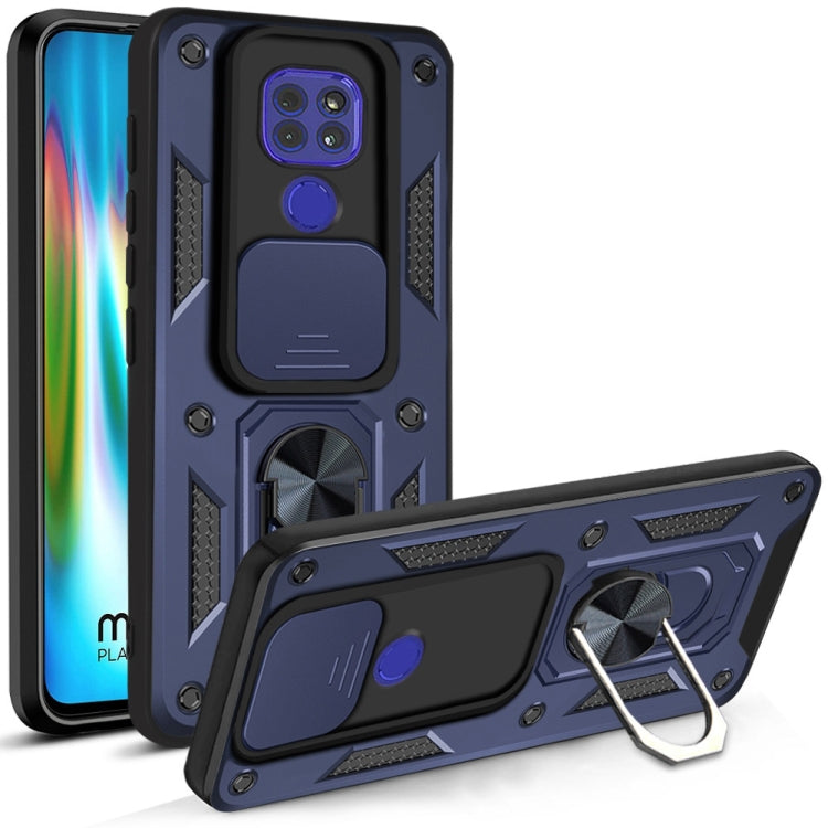 For Motorola Moto G9 Play Sliding Camera Cover Design TPU+PC Protective Case