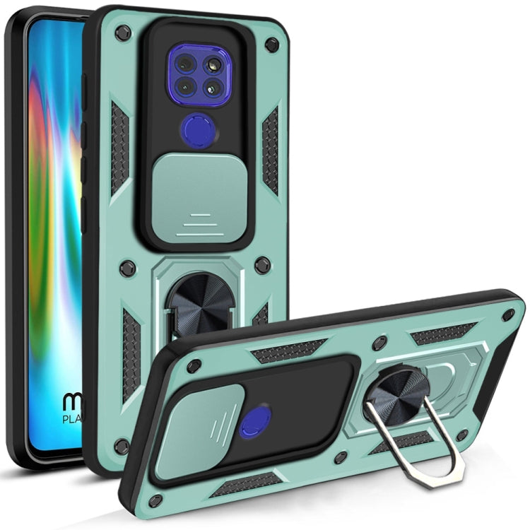 For Motorola Moto G9 Play Sliding Camera Cover Design TPU+PC Protective Case
