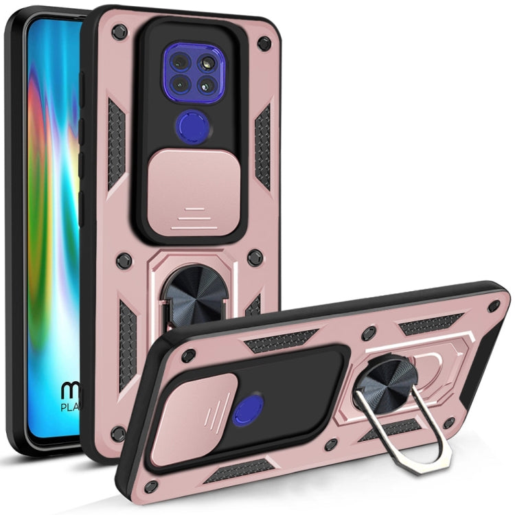 For Motorola Moto G9 Play Sliding Camera Cover Design TPU+PC Protective Case