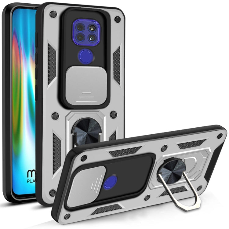 For Motorola Moto G9 Play Sliding Camera Cover Design TPU+PC Protective Case