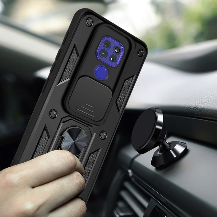 For Motorola Moto G9 Play Sliding Camera Cover Design TPU+PC Protective Case
