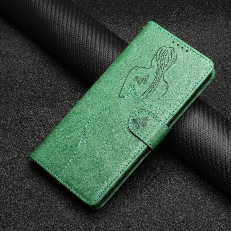 For OnePlus 8 Pro Beauty Girl Embossing Pattern Horizontal Flip Leather Case with Holder & Card Slot & Wallet & Photo Frame