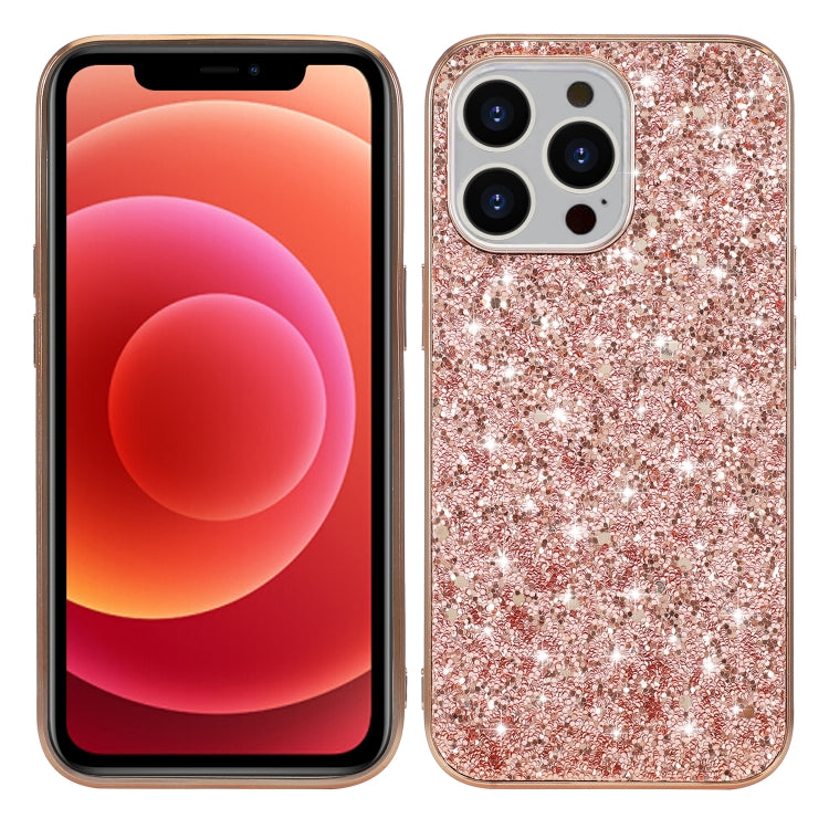 For iPhone 13 Pro Max Glitter Powder Shockproof TPU Protective Case
