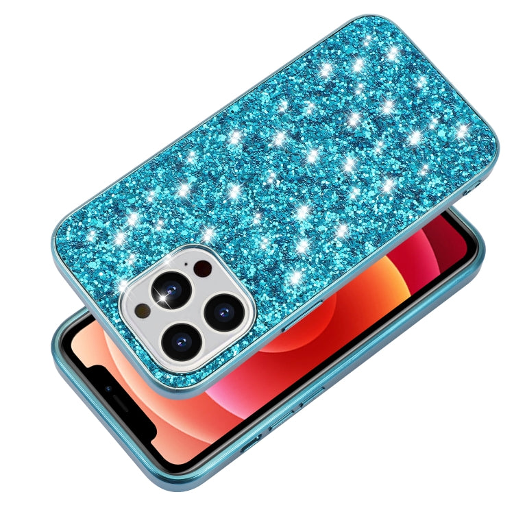 For iPhone 13 Pro Max Glitter Powder Shockproof TPU Protective Case