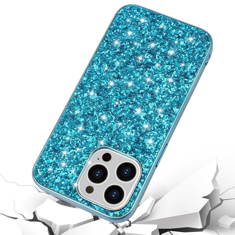 For iPhone 13 Pro Max Glitter Powder Shockproof TPU Protective Case