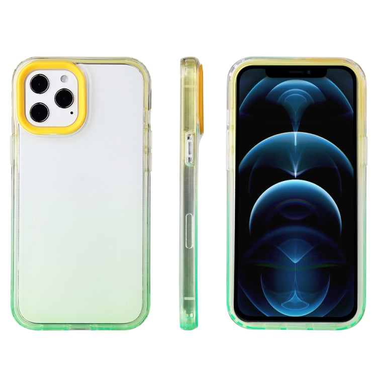 For iPhone 13 Candy Gradient Flat Surface TPU + PC Shockproof Case