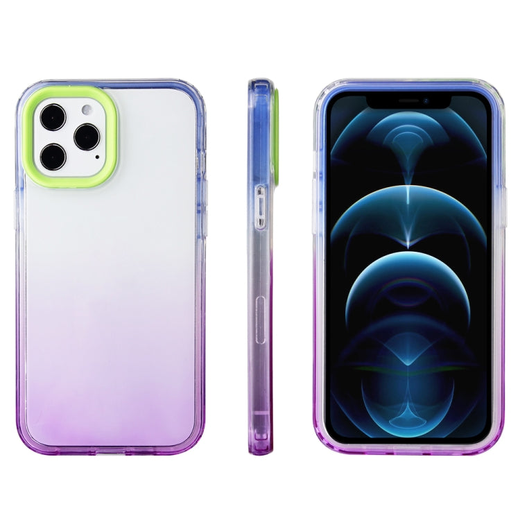 For iPhone 13 Pro Candy Gradient Flat Surface TPU + PC Shockproof Case
