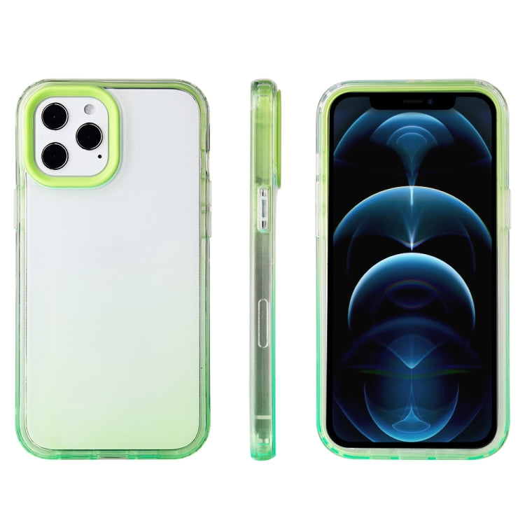 For iPhone 13 Pro Max Candy Gradient Flat Surface TPU + PC Shockproof Case