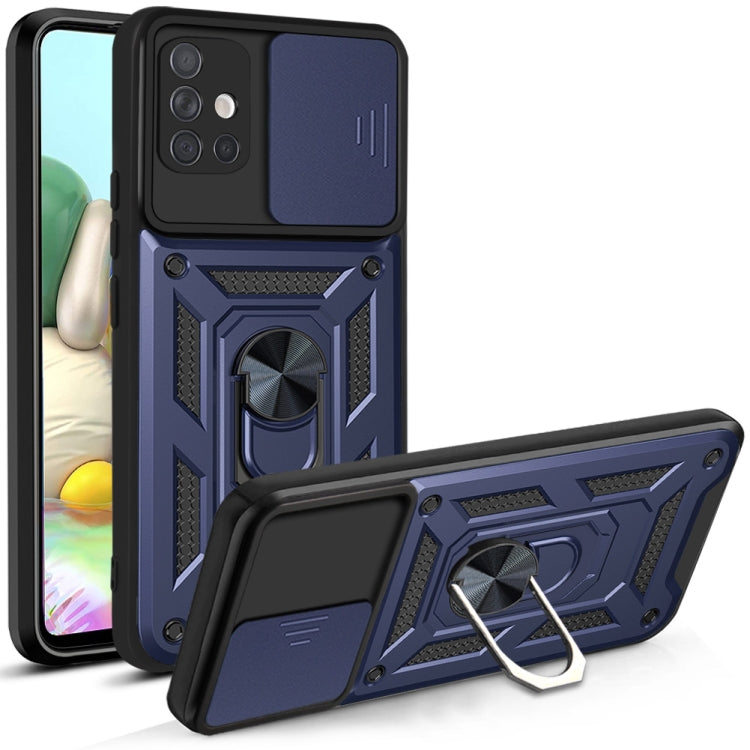 For Samsung Galaxy A71 Sliding Camera Cover Design TPU+PC Protective Case