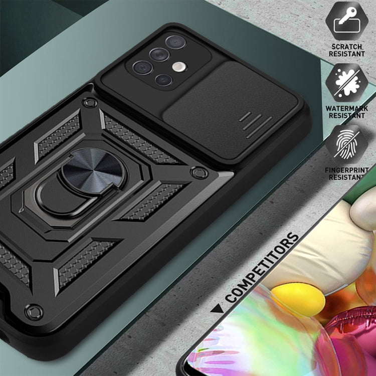 For Samsung Galaxy A71 Sliding Camera Cover Design TPU+PC Protective Case