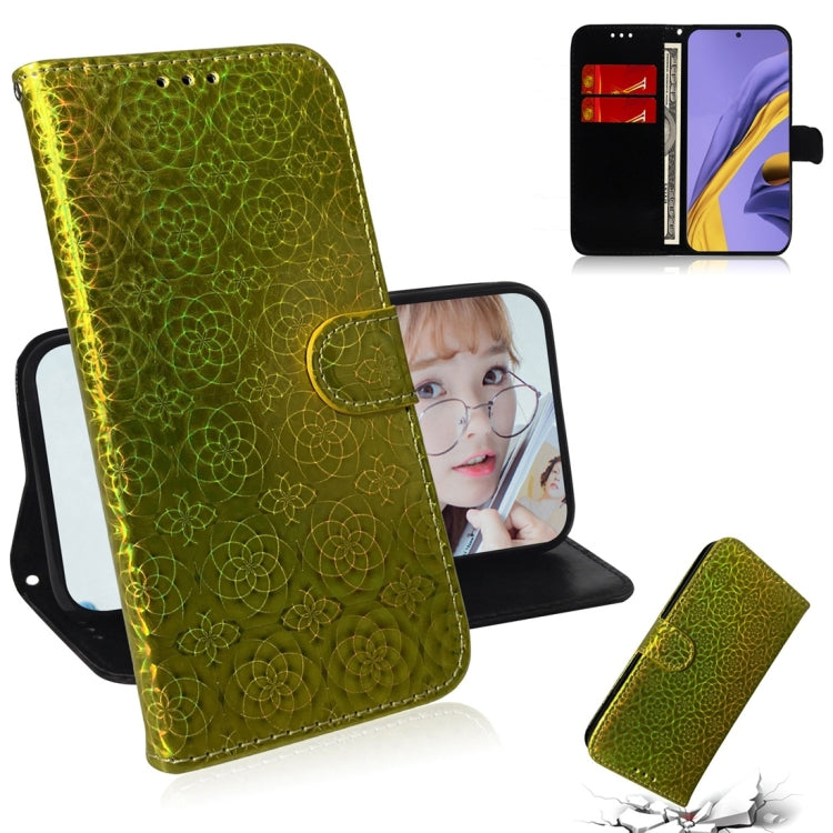 For Galaxy A51 Solid Color Colorful Magnetic Buckle Horizontal Flip PU Leather Case with Holder & Card Slots & Wallet & Lanyard