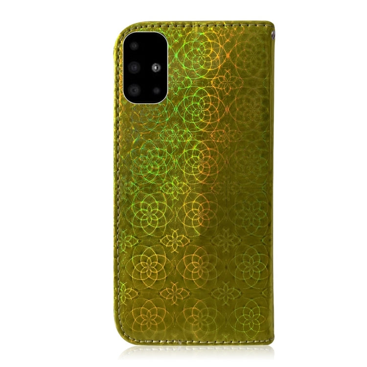 For Galaxy A51 Solid Color Colorful Magnetic Buckle Horizontal Flip PU Leather Case with Holder & Card Slots & Wallet & Lanyard
