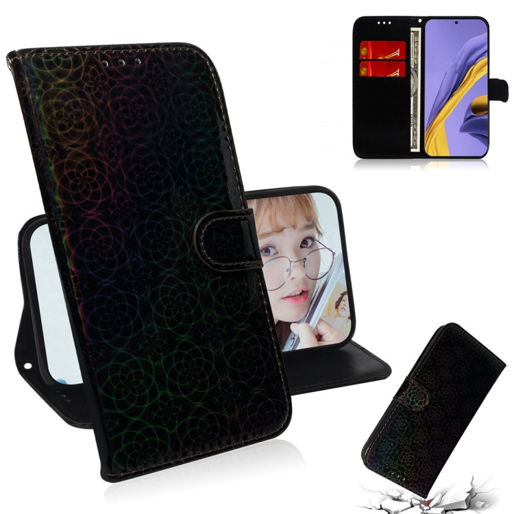 For Galaxy A51 Solid Color Colorful Magnetic Buckle Horizontal Flip PU Leather Case with Holder & Card Slots & Wallet & Lanyard