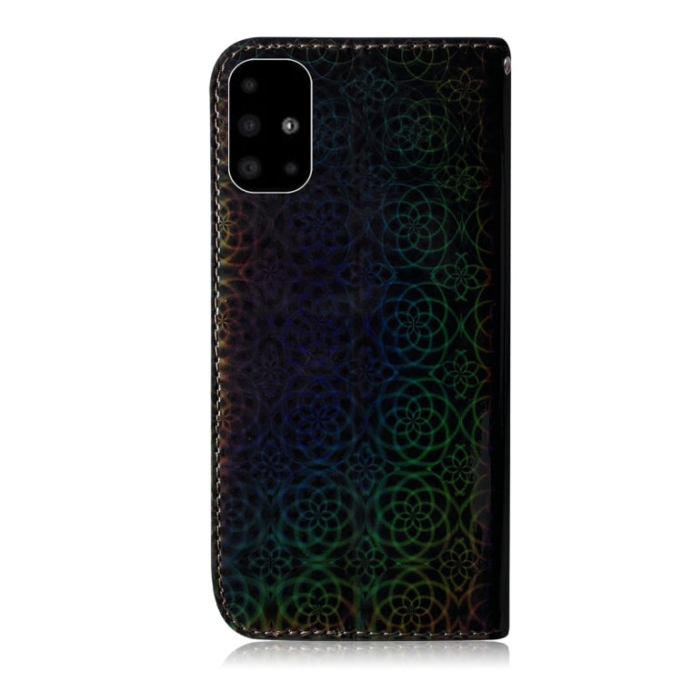For Galaxy A51 Solid Color Colorful Magnetic Buckle Horizontal Flip PU Leather Case with Holder & Card Slots & Wallet & Lanyard