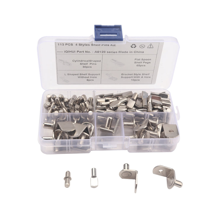 A6128 113 PCS Stationery / Clothes Cabinet Fixing Rack Pin Set