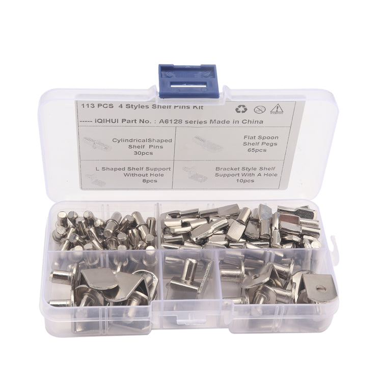 A6128 113 PCS Stationery / Clothes Cabinet Fixing Rack Pin Set