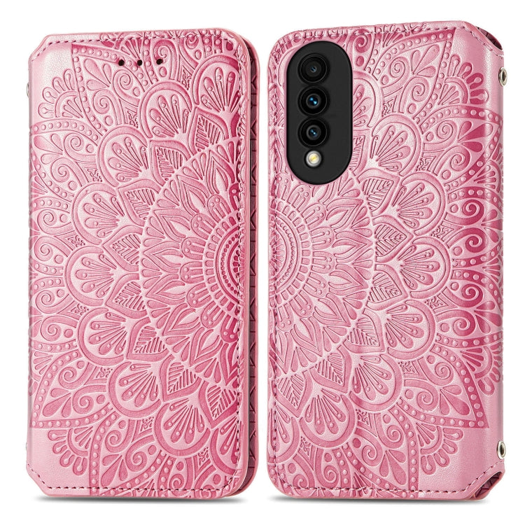 For Huawei nova 8 SE Youth Blooming Mandala Embossed Pattern Magnetic Horizontal Flip Leather Case with Holder & Card Slots & Wallet