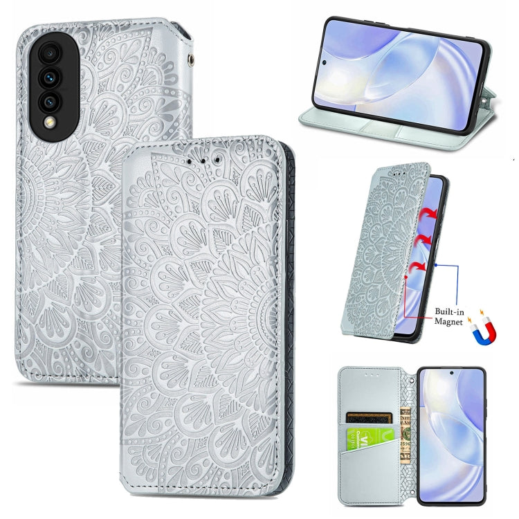 For Huawei nova 8 SE Youth Blooming Mandala Embossed Pattern Magnetic Horizontal Flip Leather Case with Holder & Card Slots & Wallet