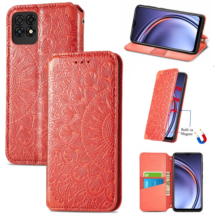 For Huawei Maimang 10 SE Blooming Mandala Embossed Pattern Magnetic Horizontal Flip Leather Case with Holder & Card Slots & Wallet