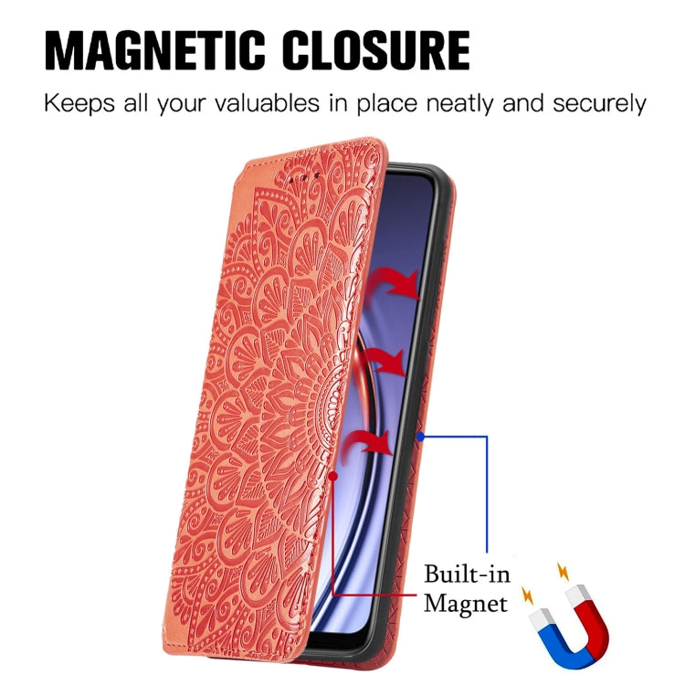 For Huawei Maimang 10 SE Blooming Mandala Embossed Pattern Magnetic Horizontal Flip Leather Case with Holder & Card Slots & Wallet