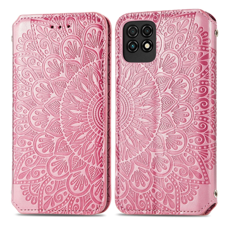 For Huawei Maimang 10 SE Blooming Mandala Embossed Pattern Magnetic Horizontal Flip Leather Case with Holder & Card Slots & Wallet