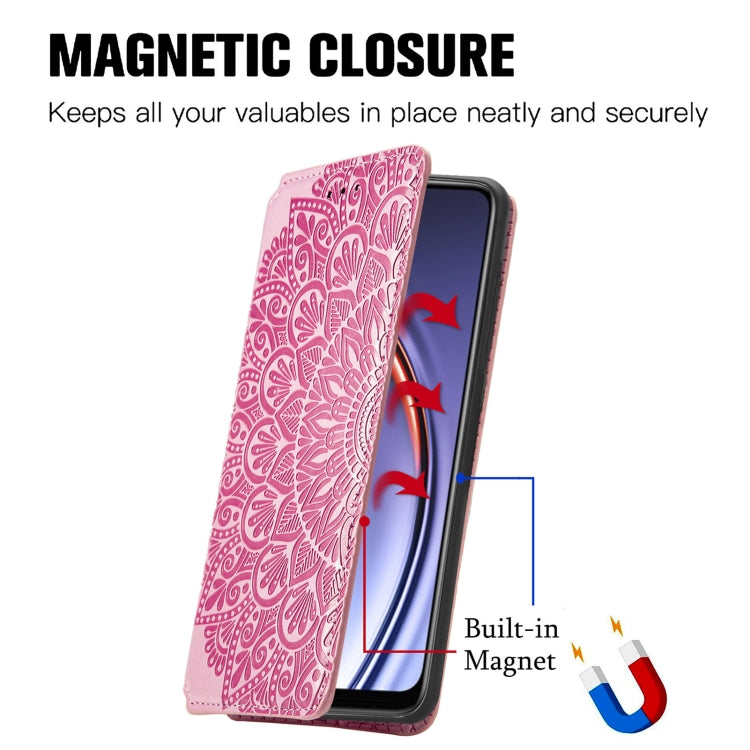 For Huawei Maimang 10 SE Blooming Mandala Embossed Pattern Magnetic Horizontal Flip Leather Case with Holder & Card Slots & Wallet