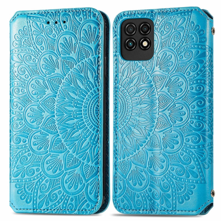 For Huawei Maimang 10 SE Blooming Mandala Embossed Pattern Magnetic Horizontal Flip Leather Case with Holder & Card Slots & Wallet