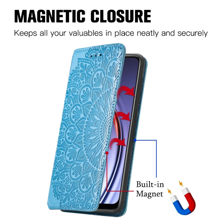 For Huawei Maimang 10 SE Blooming Mandala Embossed Pattern Magnetic Horizontal Flip Leather Case with Holder & Card Slots & Wallet