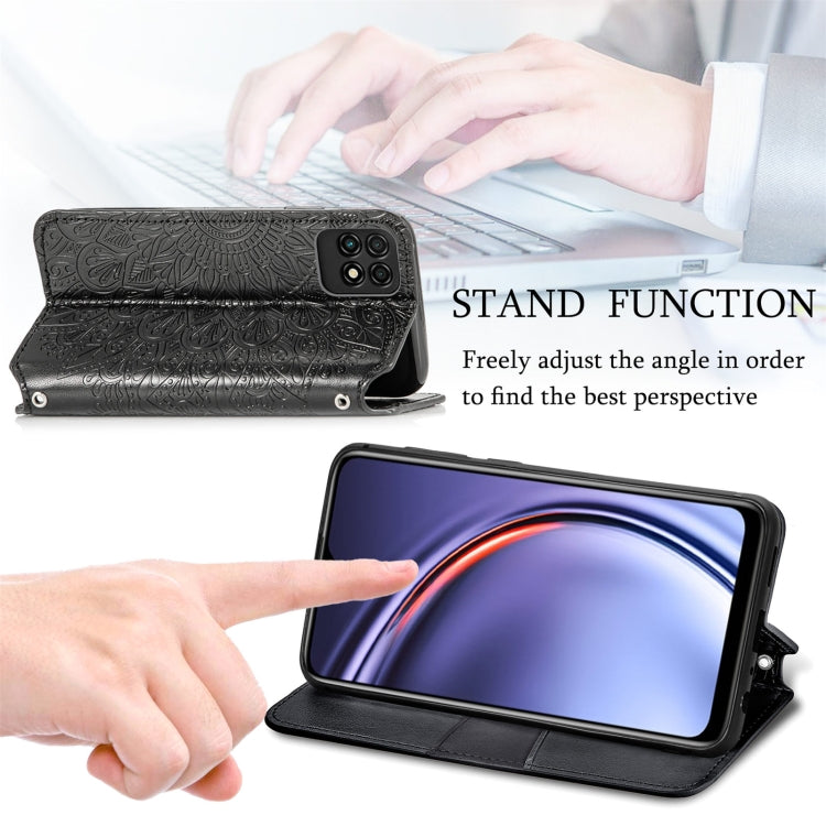 For Huawei Maimang 10 SE Blooming Mandala Embossed Pattern Magnetic Horizontal Flip Leather Case with Holder & Card Slots & Wallet