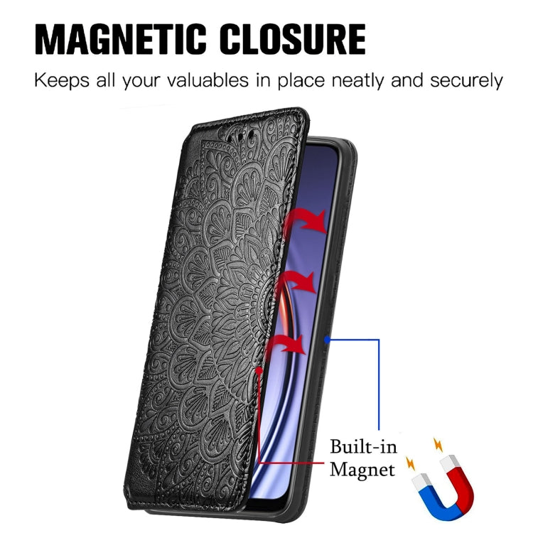 For Huawei Maimang 10 SE Blooming Mandala Embossed Pattern Magnetic Horizontal Flip Leather Case with Holder & Card Slots & Wallet