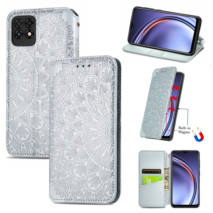 For Huawei Maimang 10 SE Blooming Mandala Embossed Pattern Magnetic Horizontal Flip Leather Case with Holder & Card Slots & Wallet