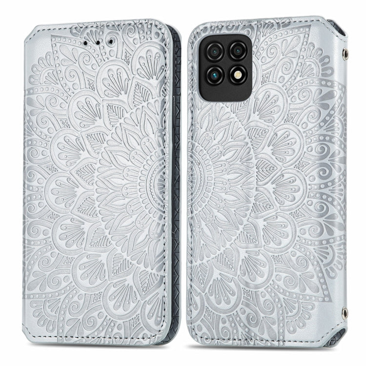For Huawei Maimang 10 SE Blooming Mandala Embossed Pattern Magnetic Horizontal Flip Leather Case with Holder & Card Slots & Wallet