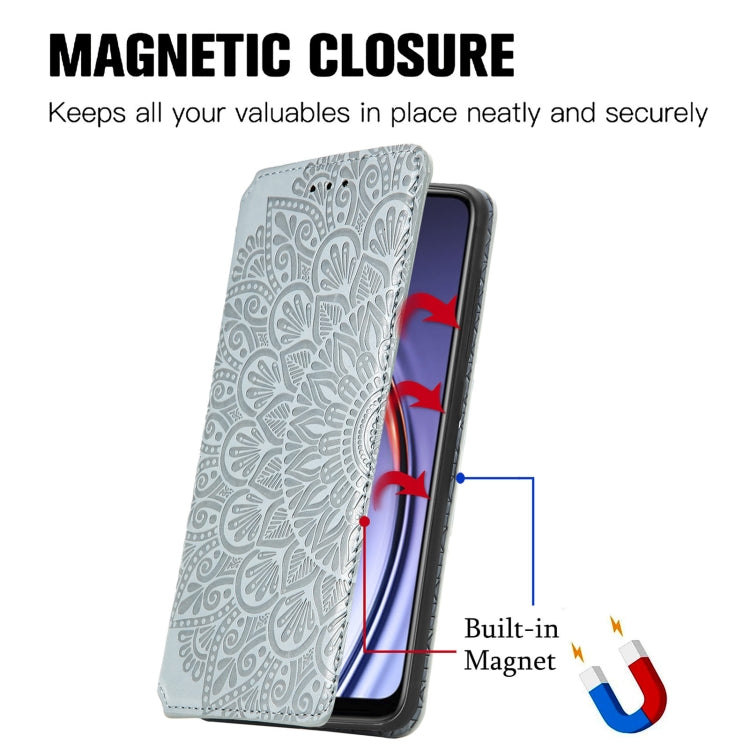 For Huawei Maimang 10 SE Blooming Mandala Embossed Pattern Magnetic Horizontal Flip Leather Case with Holder & Card Slots & Wallet