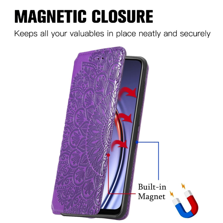 For Huawei Maimang 10 SE Blooming Mandala Embossed Pattern Magnetic Horizontal Flip Leather Case with Holder & Card Slots & Wallet