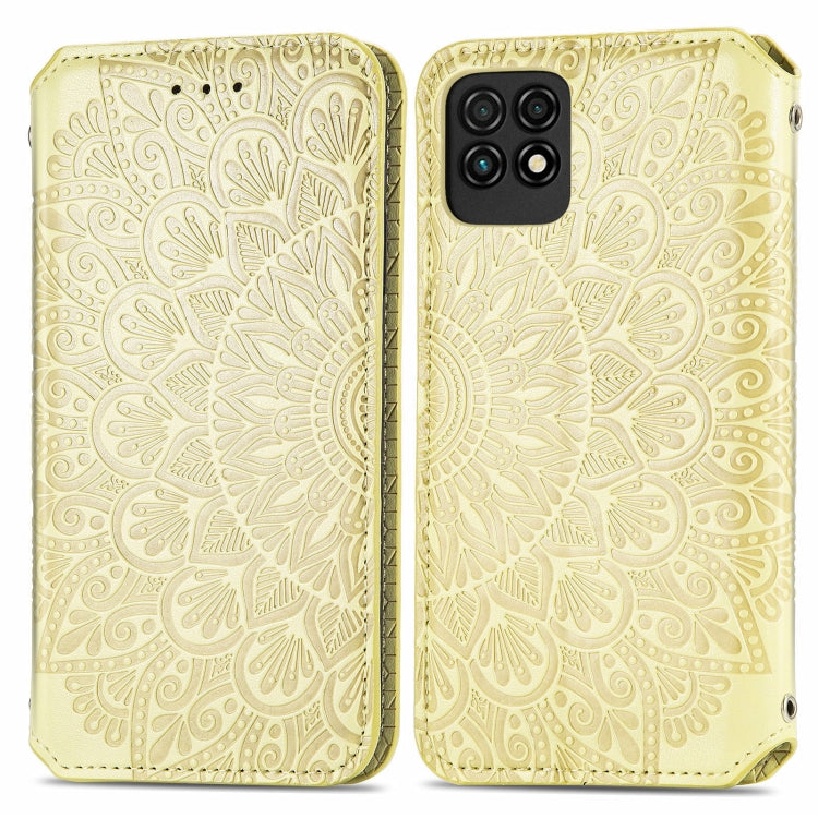 For Huawei Maimang 10 SE Blooming Mandala Embossed Pattern Magnetic Horizontal Flip Leather Case with Holder & Card Slots & Wallet