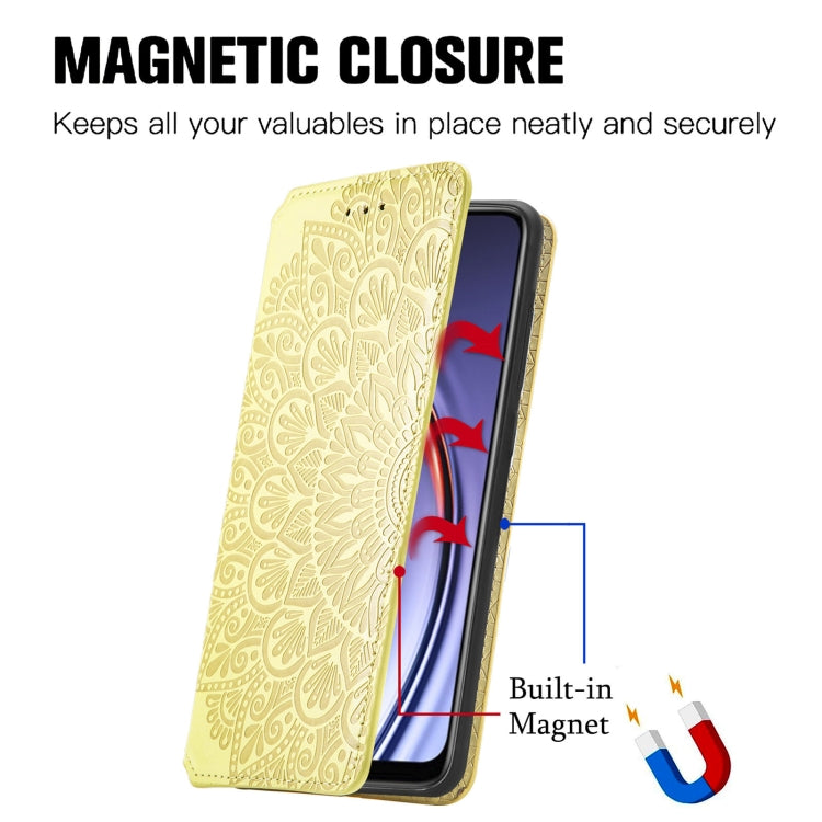 For Huawei Maimang 10 SE Blooming Mandala Embossed Pattern Magnetic Horizontal Flip Leather Case with Holder & Card Slots & Wallet