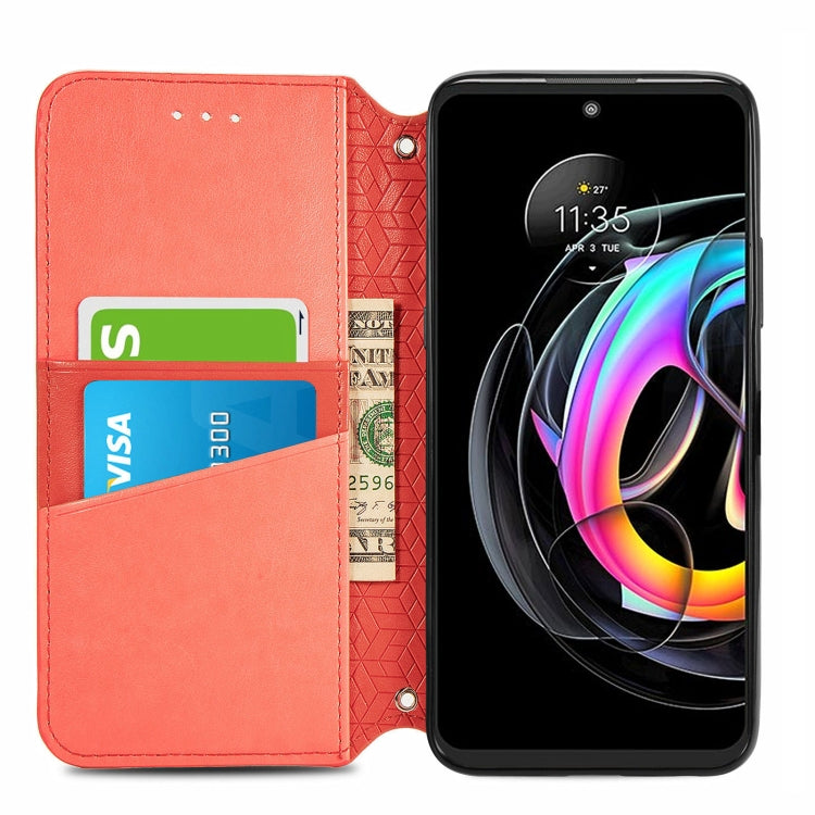 For Motorola Edge 20 Lite Blooming Mandala Embossed Pattern Magnetic Horizontal Flip Leather Case with Holder & Card Slots & Wallet