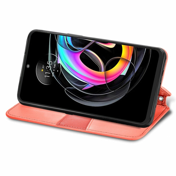 For Motorola Edge 20 Lite Blooming Mandala Embossed Pattern Magnetic Horizontal Flip Leather Case with Holder & Card Slots & Wallet