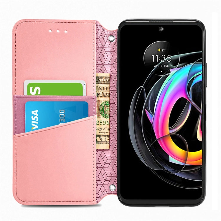 For Motorola Edge 20 Lite Blooming Mandala Embossed Pattern Magnetic Horizontal Flip Leather Case with Holder & Card Slots & Wallet