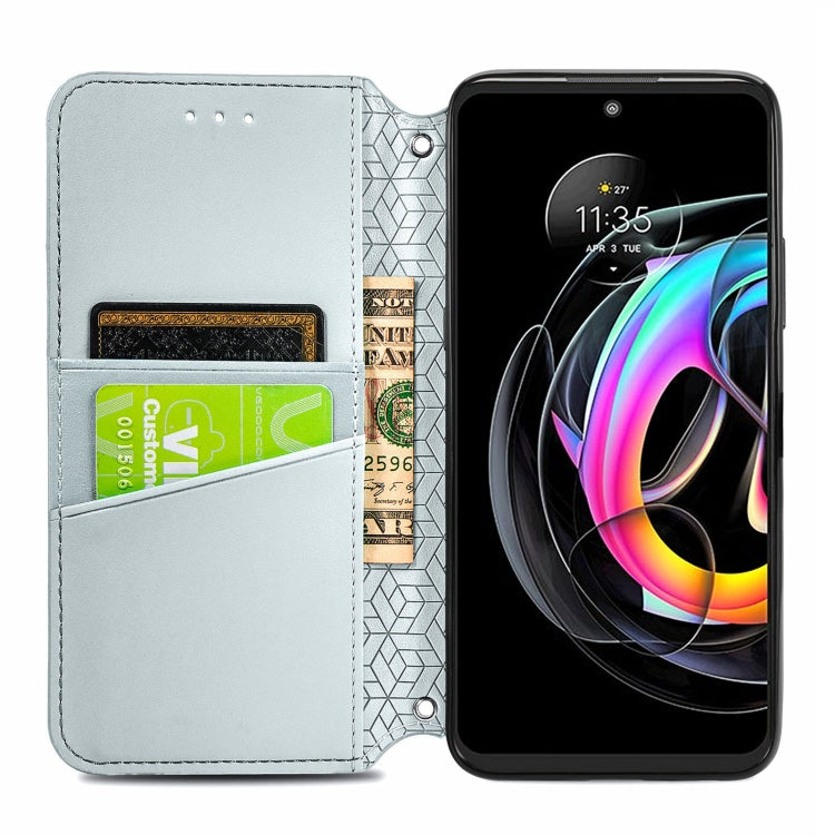 For Motorola Edge 20 Lite Blooming Mandala Embossed Pattern Magnetic Horizontal Flip Leather Case with Holder & Card Slots & Wallet