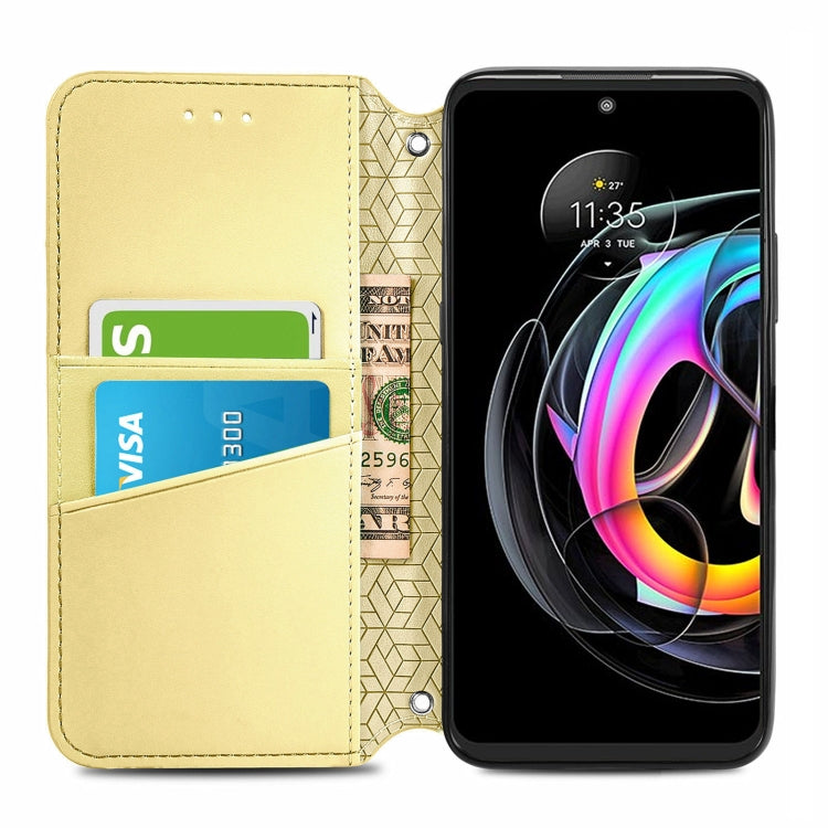 For Motorola Edge 20 Lite Blooming Mandala Embossed Pattern Magnetic Horizontal Flip Leather Case with Holder & Card Slots & Wallet