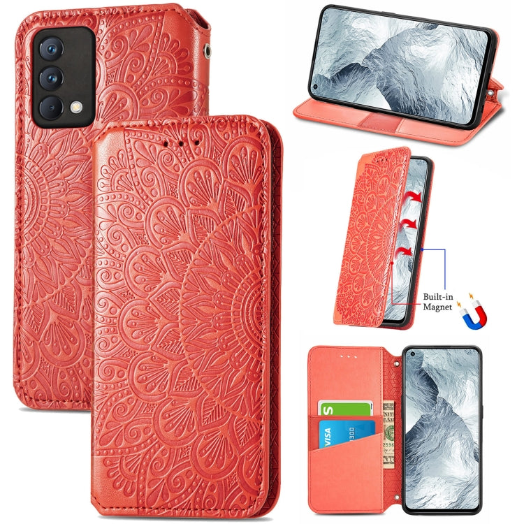 For OPPO Realme GT Master Blooming Mandala Embossed Pattern Magnetic Horizontal Flip Leather Case with Holder & Card Slots & Wallet