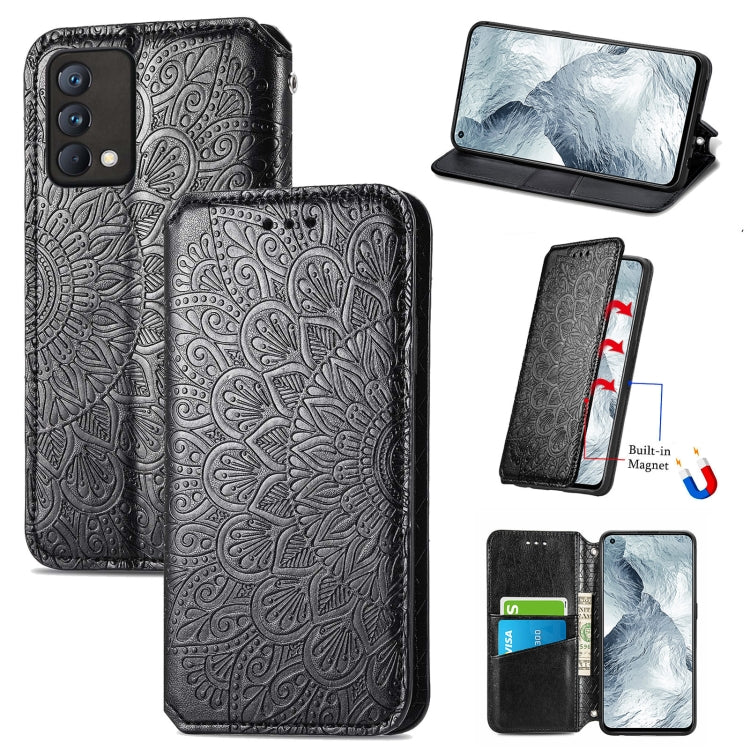For OPPO Realme GT Master Blooming Mandala Embossed Pattern Magnetic Horizontal Flip Leather Case with Holder & Card Slots & Wallet