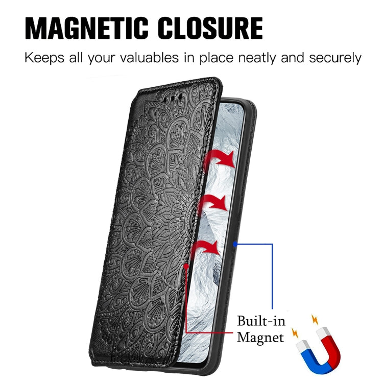 For OPPO Realme GT Master Blooming Mandala Embossed Pattern Magnetic Horizontal Flip Leather Case with Holder & Card Slots & Wallet